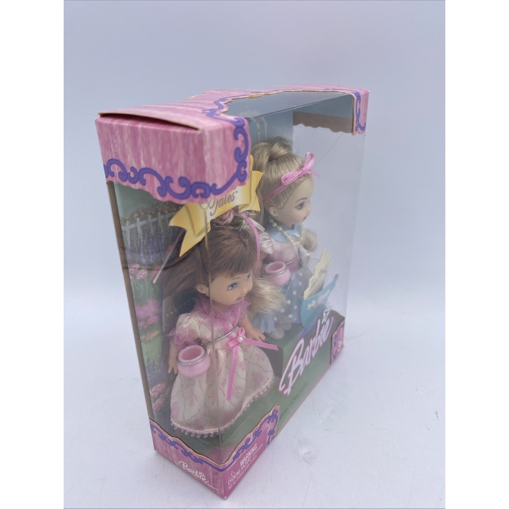 2004 Barbie Kelly FANTASY TALES TEA PARTY Pink/Blue Gown G8381 NRFB - Picture 4 of 14